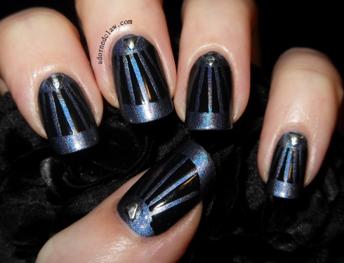 Art Deco Taped Nails