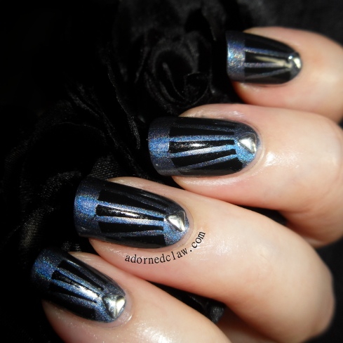 Art Deco Taped Nails