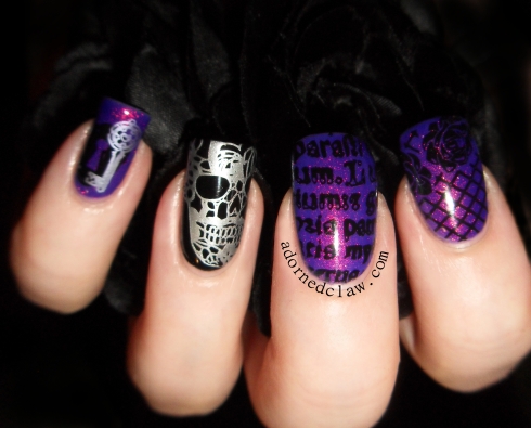 Moyou gothic collection nail art