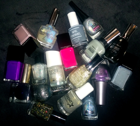 Pile of nail polish