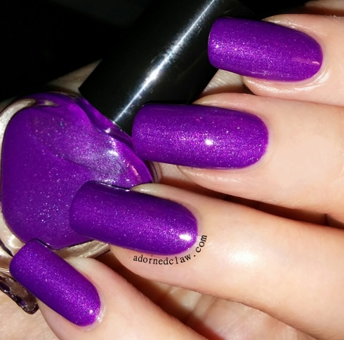 Purple shimmer franken polish
